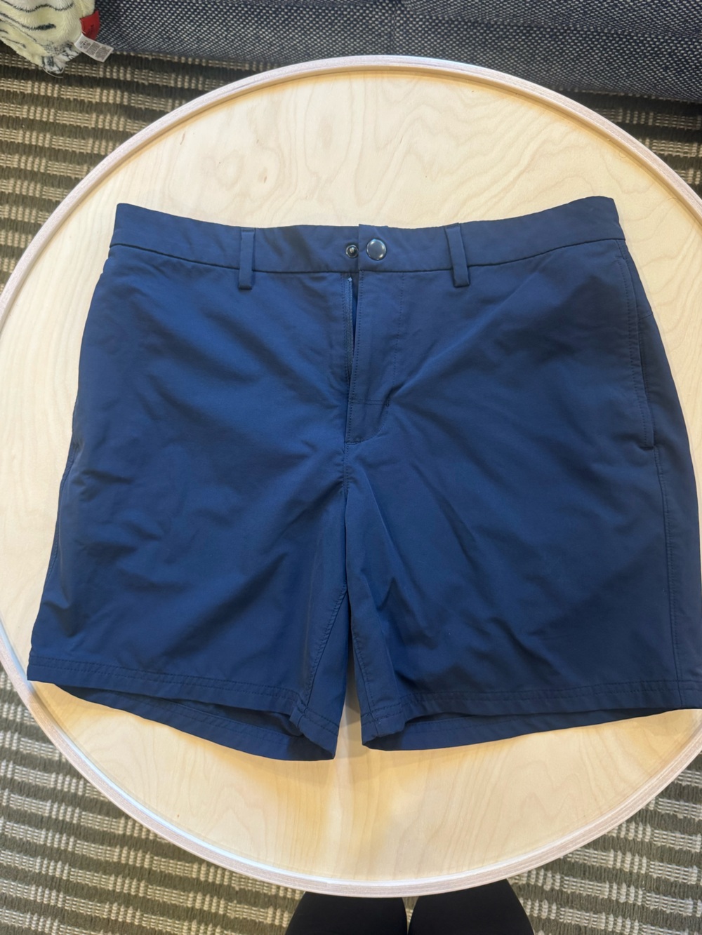 Old Navy Men's Deep Blue Flat-Front Shorts